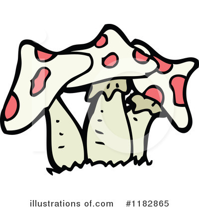 Royalty-Free (RF) Mushroom Clipart Illustration by lineartestpilot - Stock Sample #1182865