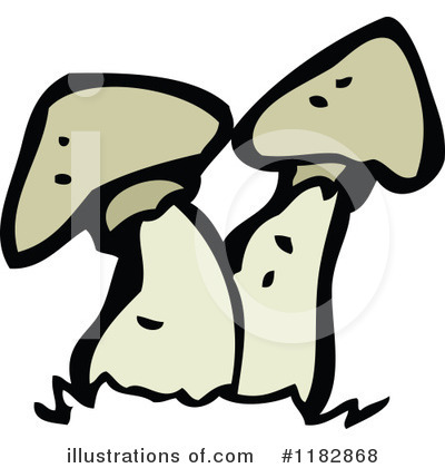 Royalty-Free (RF) Mushroom Clipart Illustration by lineartestpilot - Stock Sample #1182868