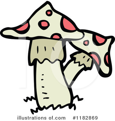 Royalty-Free (RF) Mushroom Clipart Illustration by lineartestpilot - Stock Sample #1182869