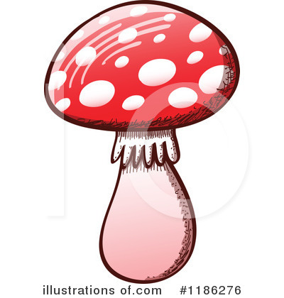 Royalty-Free (RF) Mushroom Clipart Illustration by Zooco - Stock Sample #1186276