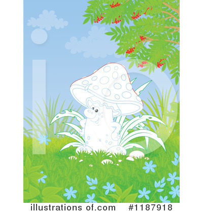 Royalty-Free (RF) Mushroom Clipart Illustration by Alex Bannykh - Stock Sample #1187918