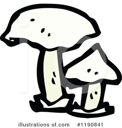 Royalty-Free (RF) Mushroom Clipart Illustration by lineartestpilot - Stock Sample #1190841