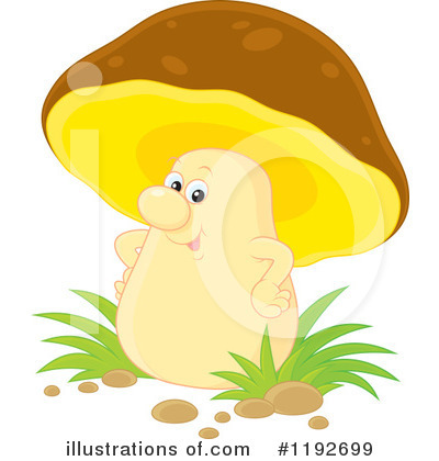 Royalty-Free (RF) Mushroom Clipart Illustration by Alex Bannykh - Stock Sample #1192699