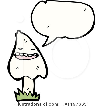 Royalty-Free (RF) Mushroom Clipart Illustration by lineartestpilot - Stock Sample #1197665
