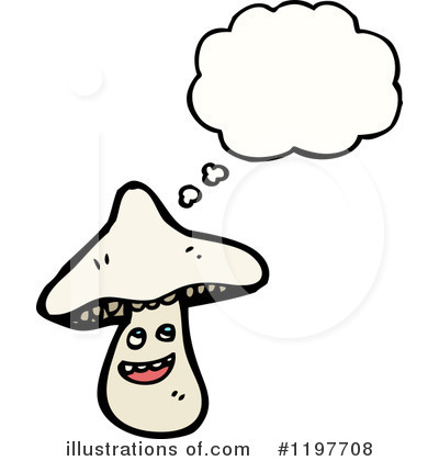Royalty-Free (RF) Mushroom Clipart Illustration by lineartestpilot - Stock Sample #1197708