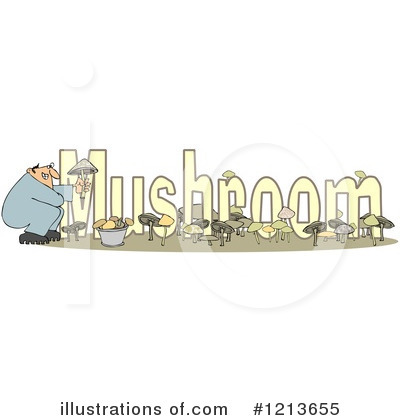Picking Mushrooms Clipart #1213655 by djart