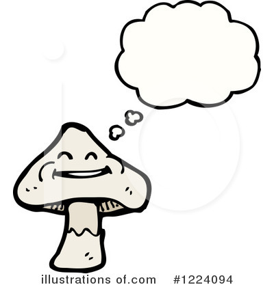 Royalty-Free (RF) Mushroom Clipart Illustration by lineartestpilot - Stock Sample #1224094