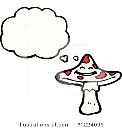 Royalty-Free (RF) Mushroom Clipart Illustration by lineartestpilot - Stock Sample #1224095
