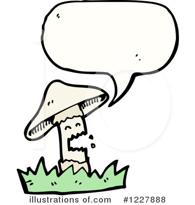 Royalty-Free (RF) Mushroom Clipart Illustration by lineartestpilot - Stock Sample #1227888