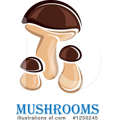 Royalty-Free (RF) Mushroom Clipart Illustration by Vector Tradition SM - Stock Sample #1250245