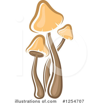 Royalty-Free (RF) Mushroom Clipart Illustration by Vector Tradition SM - Stock Sample #1254707