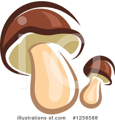 Royalty-Free (RF) Mushroom Clipart Illustration by Vector Tradition SM - Stock Sample #1256588