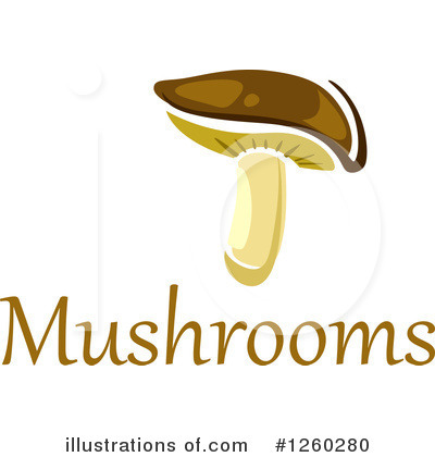 Royalty-Free (RF) Mushroom Clipart Illustration by Vector Tradition SM - Stock Sample #1260280