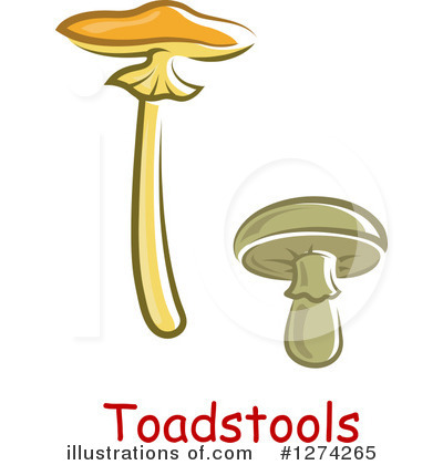 Royalty-Free (RF) Mushroom Clipart Illustration by Vector Tradition SM - Stock Sample #1274265