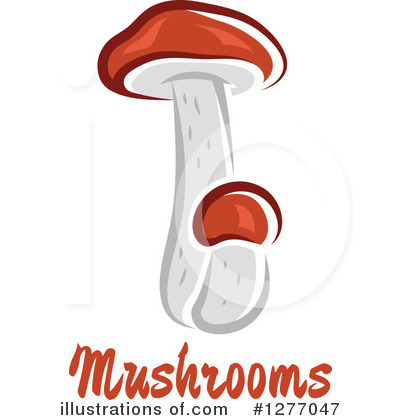 Royalty-Free (RF) Mushroom Clipart Illustration by Vector Tradition SM - Stock Sample #1277047