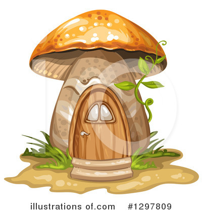 Royalty-Free (RF) Mushroom Clipart Illustration by merlinul - Stock Sample #1297809