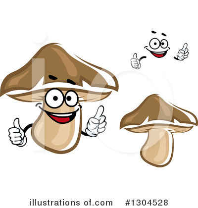 Royalty-Free (RF) Mushroom Clipart Illustration by Vector Tradition SM - Stock Sample #1304528