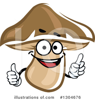 Royalty-Free (RF) Mushroom Clipart Illustration by Vector Tradition SM - Stock Sample #1304676
