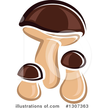 Royalty-Free (RF) Mushroom Clipart Illustration by Vector Tradition SM - Stock Sample #1307363