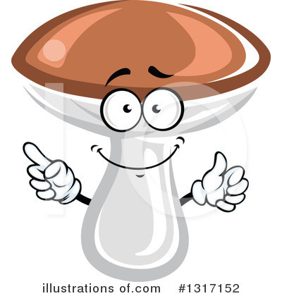 Royalty-Free (RF) Mushroom Clipart Illustration by Vector Tradition SM - Stock Sample #1317152
