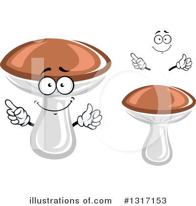 Royalty-Free (RF) Mushroom Clipart Illustration by Vector Tradition SM - Stock Sample #1317153