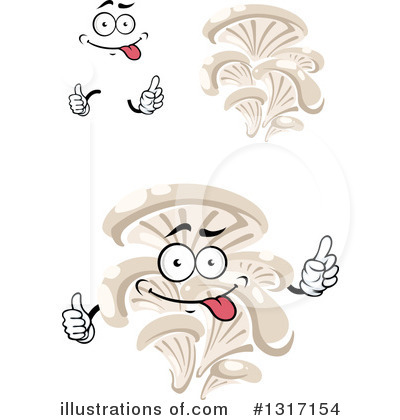 Royalty-Free (RF) Mushroom Clipart Illustration by Vector Tradition SM - Stock Sample #1317154