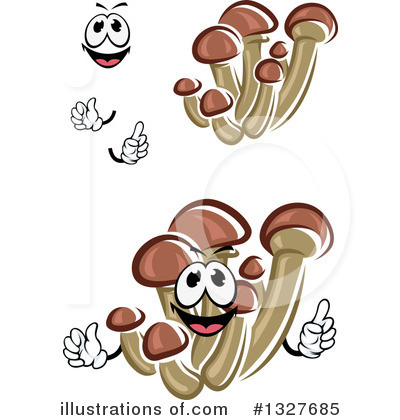 Royalty-Free (RF) Mushroom Clipart Illustration by Vector Tradition SM - Stock Sample #1327685