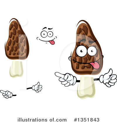 Morel Clipart #1351843 by Vector Tradition SM