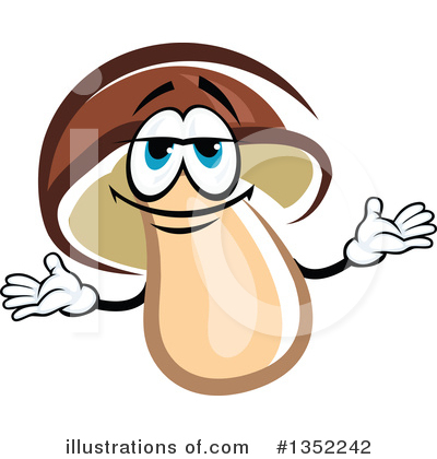 Royalty-Free (RF) Mushroom Clipart Illustration by Vector Tradition SM - Stock Sample #1352242
