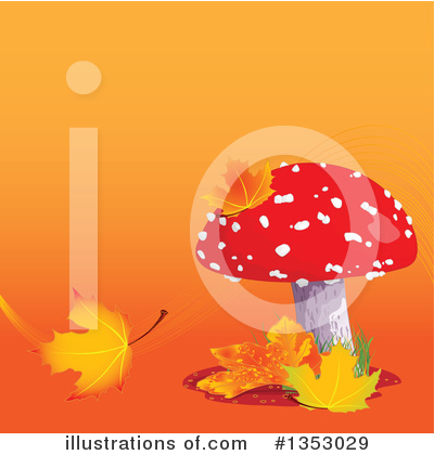 Royalty-Free (RF) Mushroom Clipart Illustration by Pushkin - Stock Sample #1353029