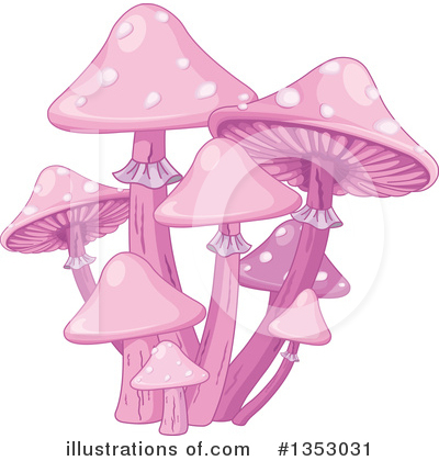 Royalty-Free (RF) Mushroom Clipart Illustration by Pushkin - Stock Sample #1353031