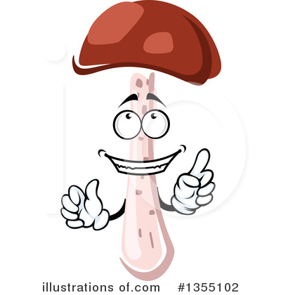 Royalty-Free (RF) Mushroom Clipart Illustration by Vector Tradition SM - Stock Sample #1355102