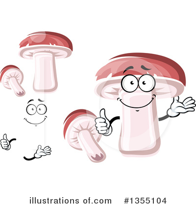 Royalty-Free (RF) Mushroom Clipart Illustration by Vector Tradition SM - Stock Sample #1355104