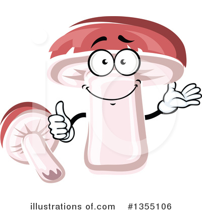 Royalty-Free (RF) Mushroom Clipart Illustration by Vector Tradition SM - Stock Sample #1355106