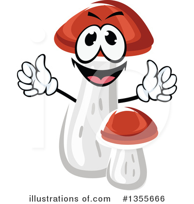 Royalty-Free (RF) Mushroom Clipart Illustration by Vector Tradition SM - Stock Sample #1355666