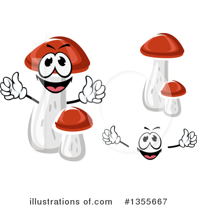 Royalty-Free (RF) Mushroom Clipart Illustration by Vector Tradition SM - Stock Sample #1355667