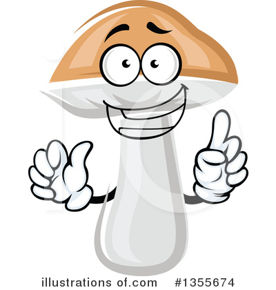 Royalty-Free (RF) Mushroom Clipart Illustration by Vector Tradition SM - Stock Sample #1355674