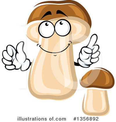 Royalty-Free (RF) Mushroom Clipart Illustration by Vector Tradition SM - Stock Sample #1356892