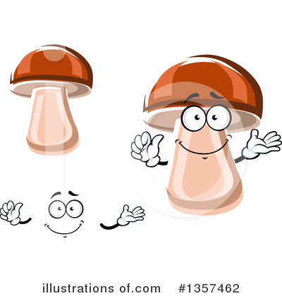 Royalty-Free (RF) Mushroom Clipart Illustration by Vector Tradition SM - Stock Sample #1357462