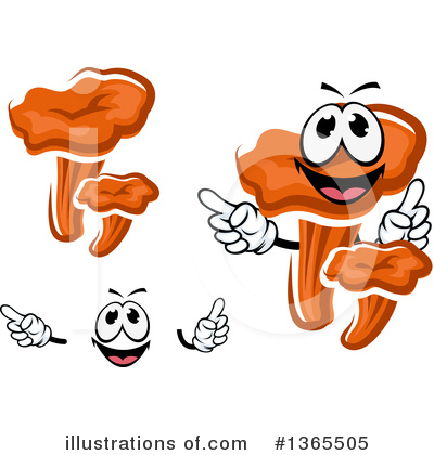 Royalty-Free (RF) Mushroom Clipart Illustration by Vector Tradition SM - Stock Sample #1365505