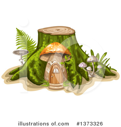 Royalty-Free (RF) Mushroom Clipart Illustration by merlinul - Stock Sample #1373326