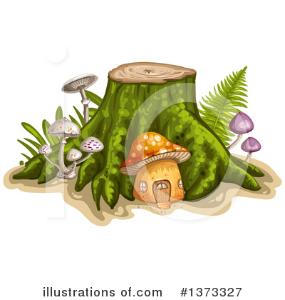 Royalty-Free (RF) Mushroom Clipart Illustration by merlinul - Stock Sample #1373327