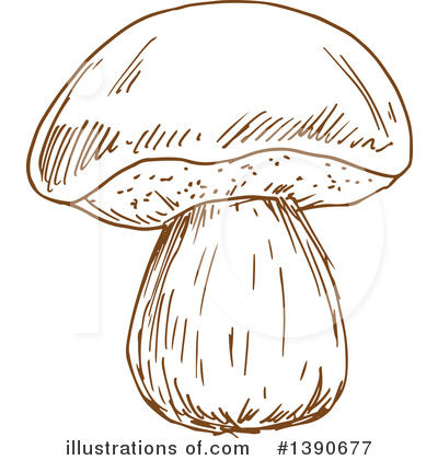 Royalty-Free (RF) Mushroom Clipart Illustration by Vector Tradition SM - Stock Sample #1390677