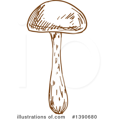 Royalty-Free (RF) Mushroom Clipart Illustration by Vector Tradition SM - Stock Sample #1390680