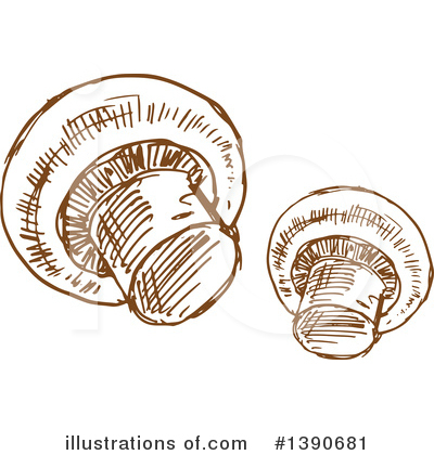 Royalty-Free (RF) Mushroom Clipart Illustration by Vector Tradition SM - Stock Sample #1390681