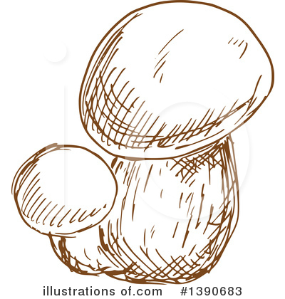 Royalty-Free (RF) Mushroom Clipart Illustration by Vector Tradition SM - Stock Sample #1390683