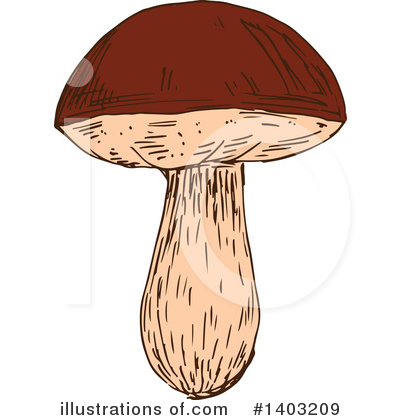 Royalty-Free (RF) Mushroom Clipart Illustration by Vector Tradition SM - Stock Sample #1403209