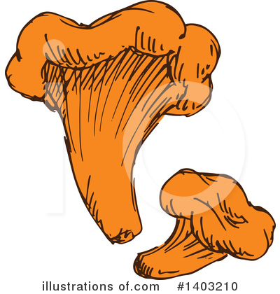 Royalty-Free (RF) Mushroom Clipart Illustration by Vector Tradition SM - Stock Sample #1403210