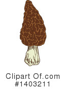 Mushroom Clipart #1403211 by Vector Tradition SM