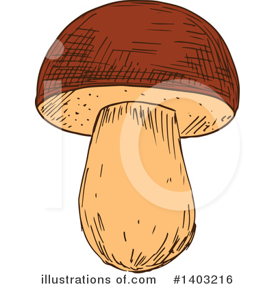 Royalty-Free (RF) Mushroom Clipart Illustration by Vector Tradition SM - Stock Sample #1403216